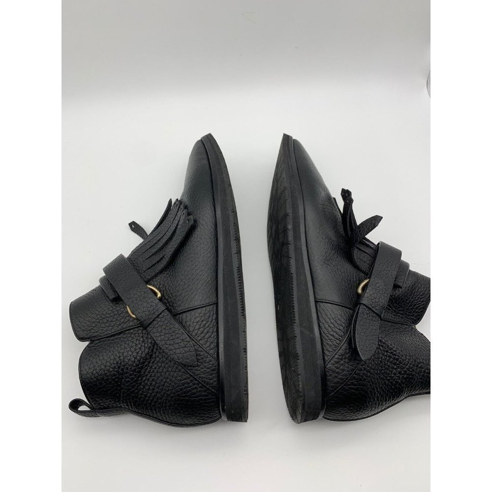 Lella Baldi Black Fringe Leather Ankle Boots EUR 36 US 5.5 - 6  Made in Italy - Picture 6 of 9